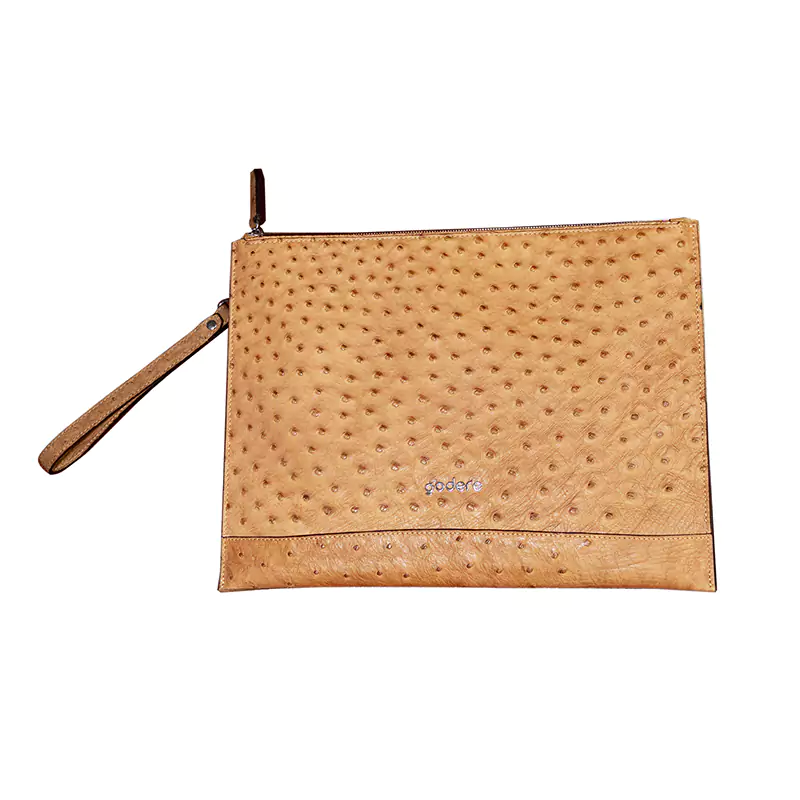 မူရင်း Ostrich Leather Underarm Bag