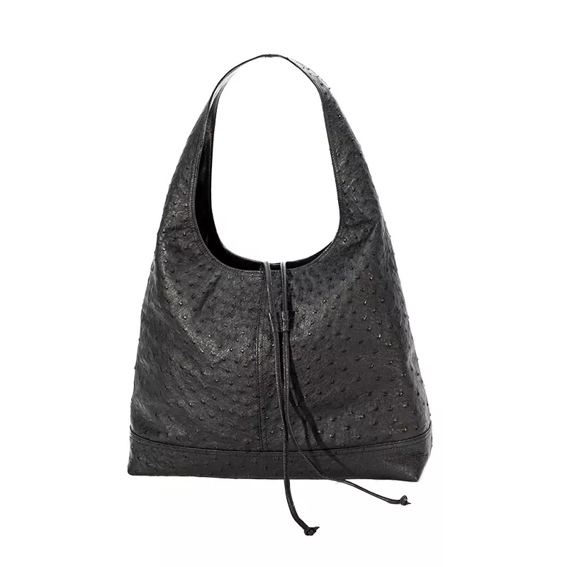 Ostrich Leather Underarm Bag ၊